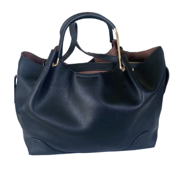 SONDORA ROBERTSパーティバック SONDRA ROBERTS Squared Leather Tote NWOT – Style Exchange